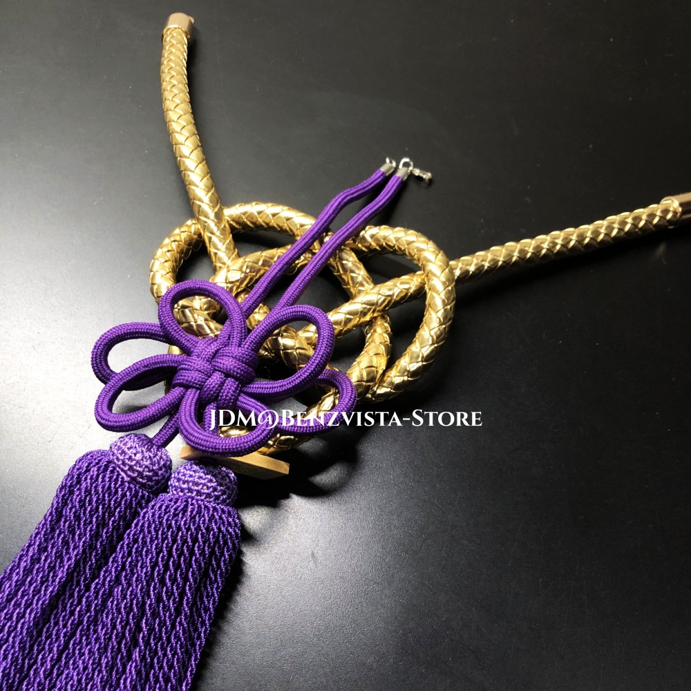 JDM Junction Produce Leather Kin Rope Tsuna Black Wood Ebony Fusa