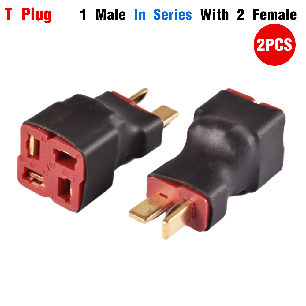 Adaptateur T Plug Parallèle (1 Femelle Vers 2 Mâles) Pour Batterie RC / ESC - Neuf !