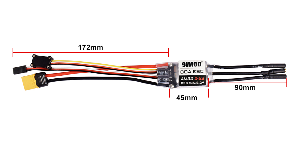 ESC USB 1850KV - 9IMOD RC AM32 Crawler Parts 