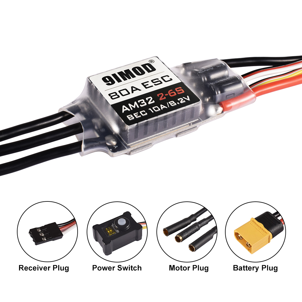 Brushless ESC - 9IMOD RC AM32 Crawler Parts 