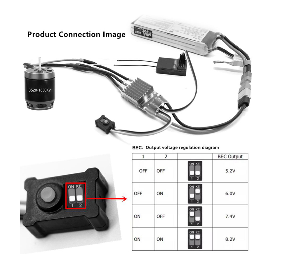 Brushless ESC USB - 9IMOD RC AM32 Crawler Parts 