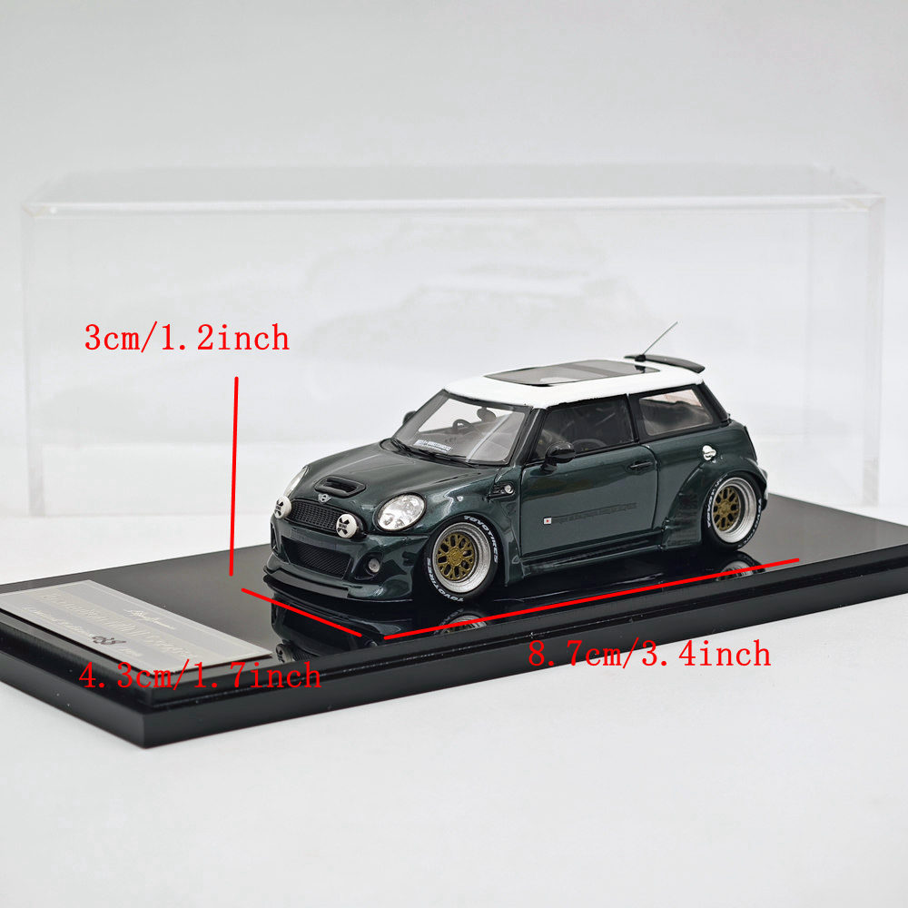 ENGUP 1/43 LB Mini Cooper R56 Green Resin Car Models Collection