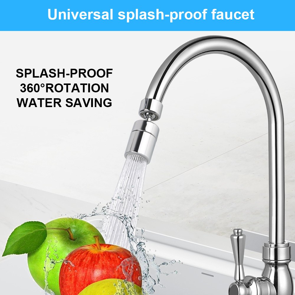 Description Picture 5 of itemTap Swivel Head Sprayer 360° Rotatable Faucet Sprinkler Aerator Connector Shower Adjustable Water Filter Splash-proof