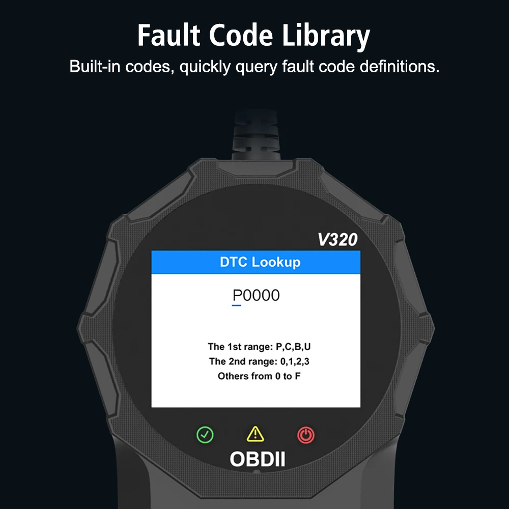 Quick Clear Fault Code function showing a dashboard warning light before and after clearing.