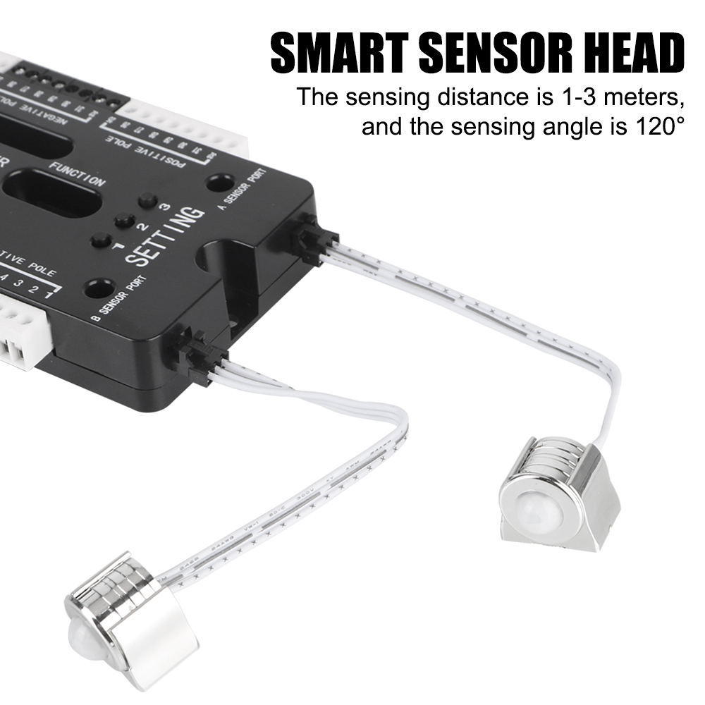 Description Picture 3 of itemLED Motion Sensor 32 Channels Stair Light Controller Kit Adjustable Brightness DC 12V 24V For Stairs Flexible Strip