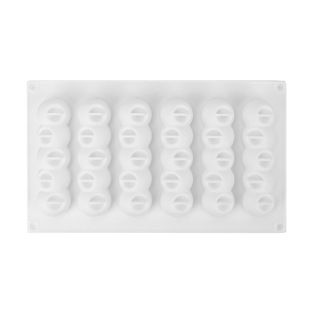 Description Picture 6 of itemLove Heart Cake Mold 6-Concave Ball Long Strip Shaped Silicone Mold Mousse Chocolate Pastry Mould Dessert Decorating Tools