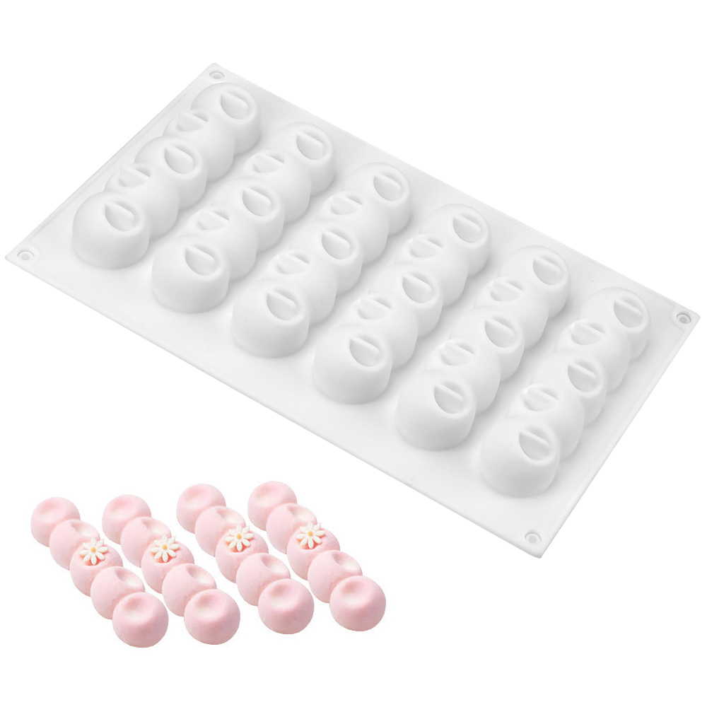 Description Picture 4 of itemLove Heart Cake Mold 6-Concave Ball Long Strip Shaped Silicone Mold Mousse Chocolate Pastry Mould Dessert Decorating Tools