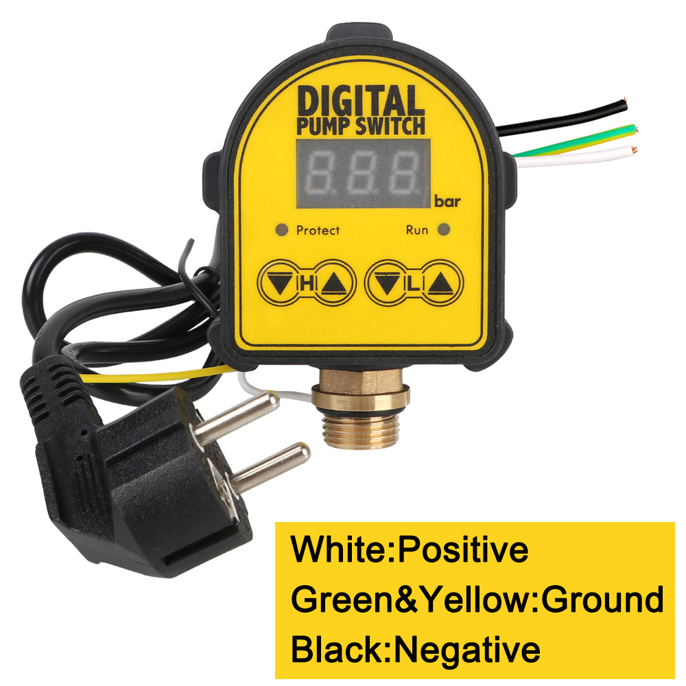 Description Picture 6 of itemPressure Controller Switch 0-10 Bar 1/2'' interface 220V Digital Automatic Air Pump Water Oil Compressor For Water Pump On/OFF