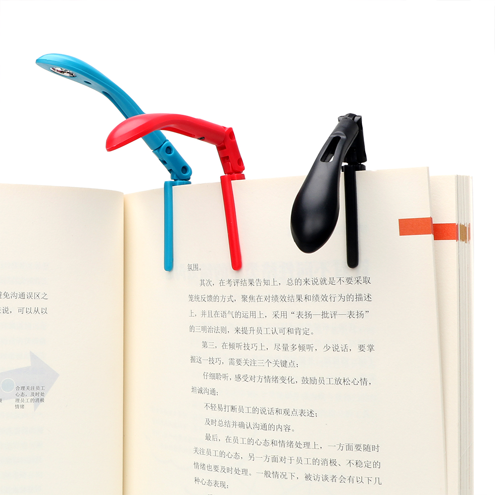 Description Picture 6 of itemFor Reader Kindle With Battery Flexible LED Book Lights Reading Lamp Clip-on Book Folding