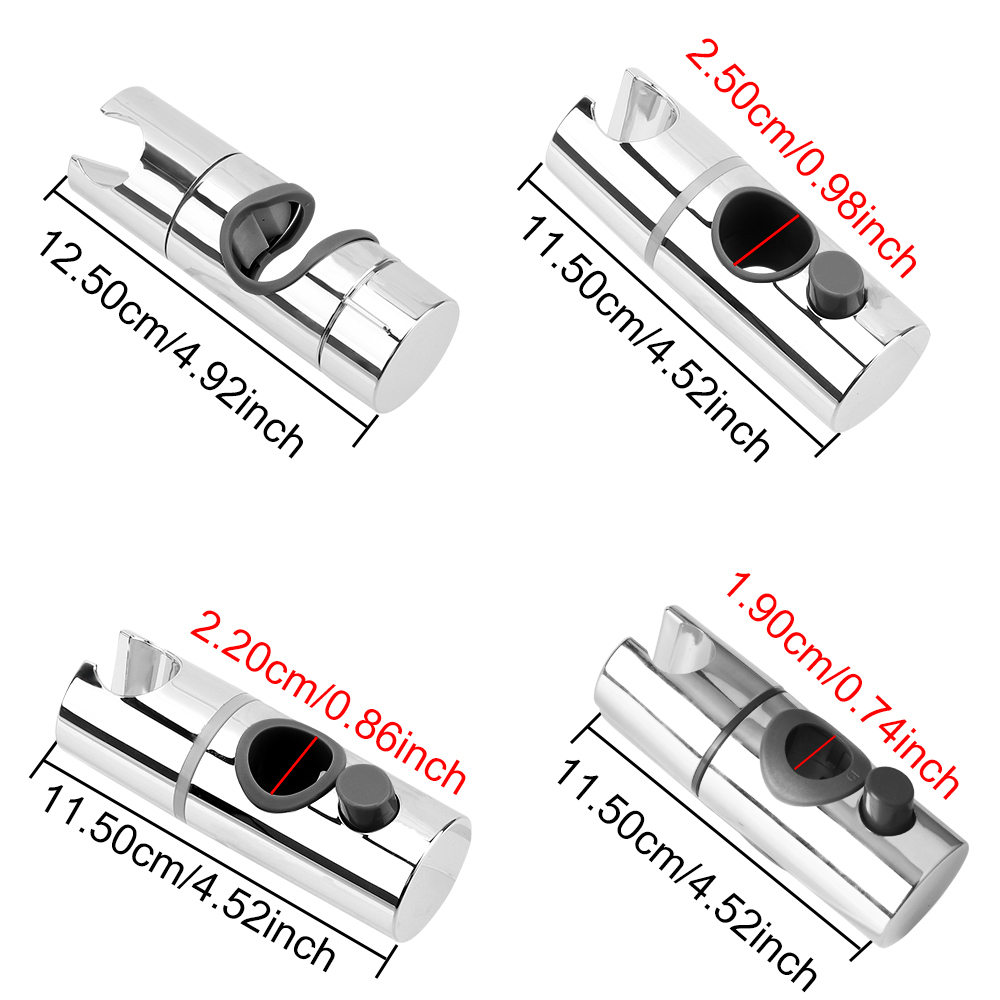 Description Picture 4 of itemUniversal ABS Adjustable Clamp Shower Head Holder Bracket Shower Slide Rail Bar Holder Bathroom Accessories Home Replacement