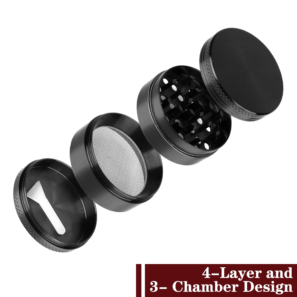 Description Picture 6 of itemSpice Cutter Tobacco Grinder Latest Lightning-Shaped Smoking Herb Cutter Aluminum Alloy 40MM 50MM 4-Layer Cigarette Accessories