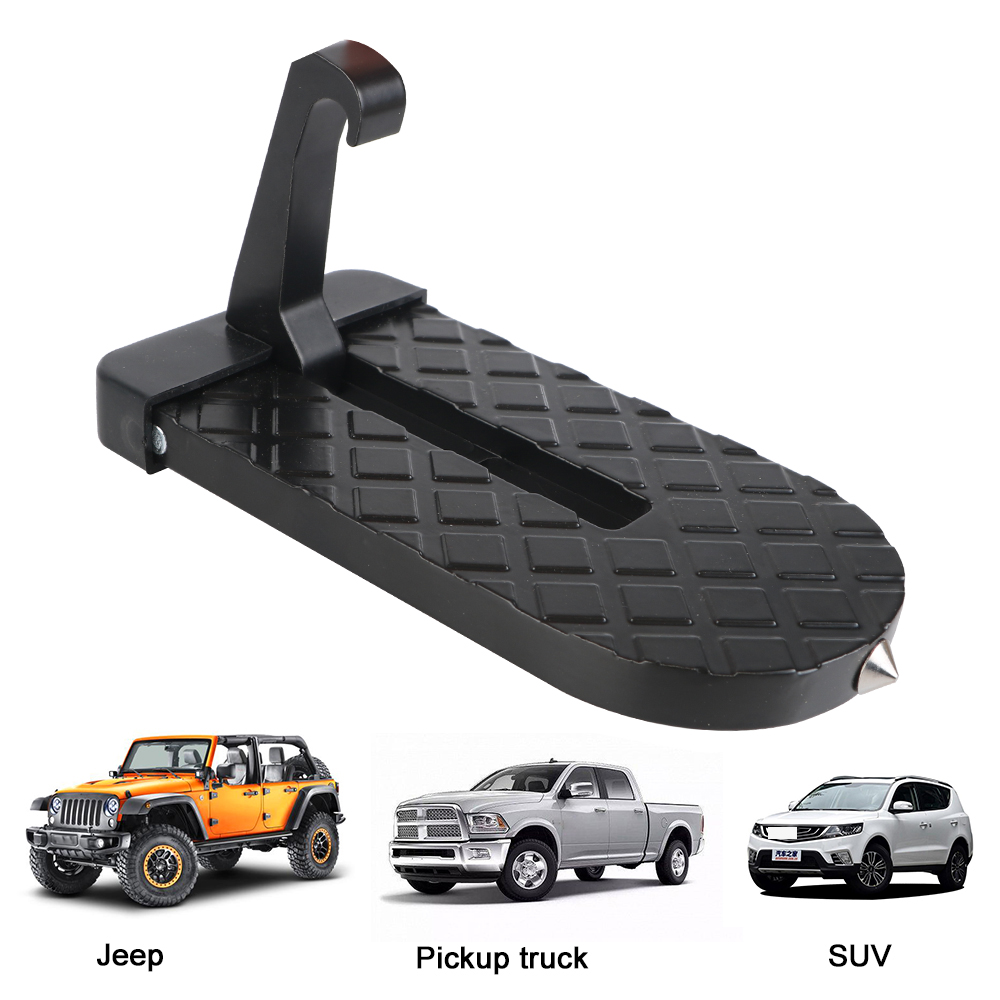 Marchepied De Porte De Voiture Pliable – Charge Max 250 Kg, 7 Positions, Avec Coussin Protecteur, Pour SUV Et Berlines