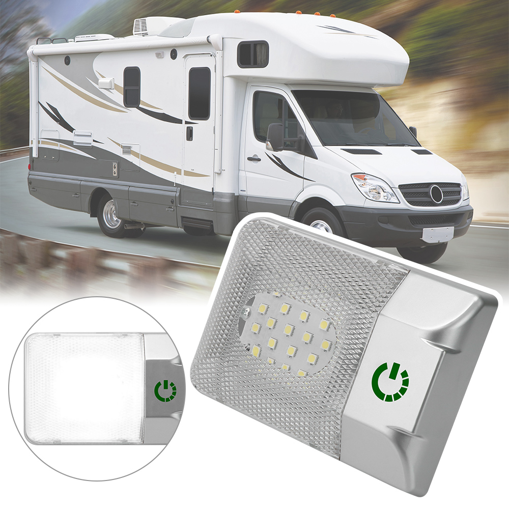 Illuminazione per interni auto RV plafoniera a cupola lampada da lettura a  LED 12V Touch Dimmer regolabile per Camper RV Trailer - AliExpress