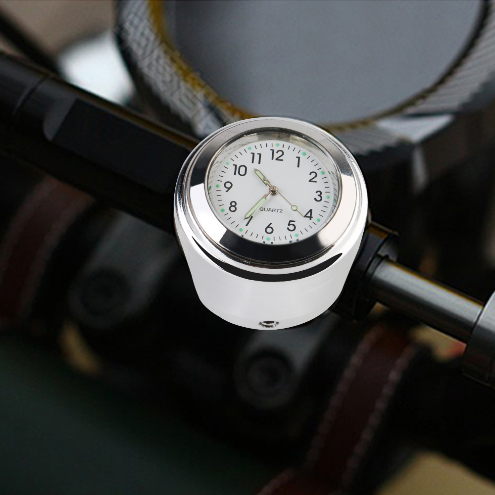 Reloj de motocicleta instalado en el manillar