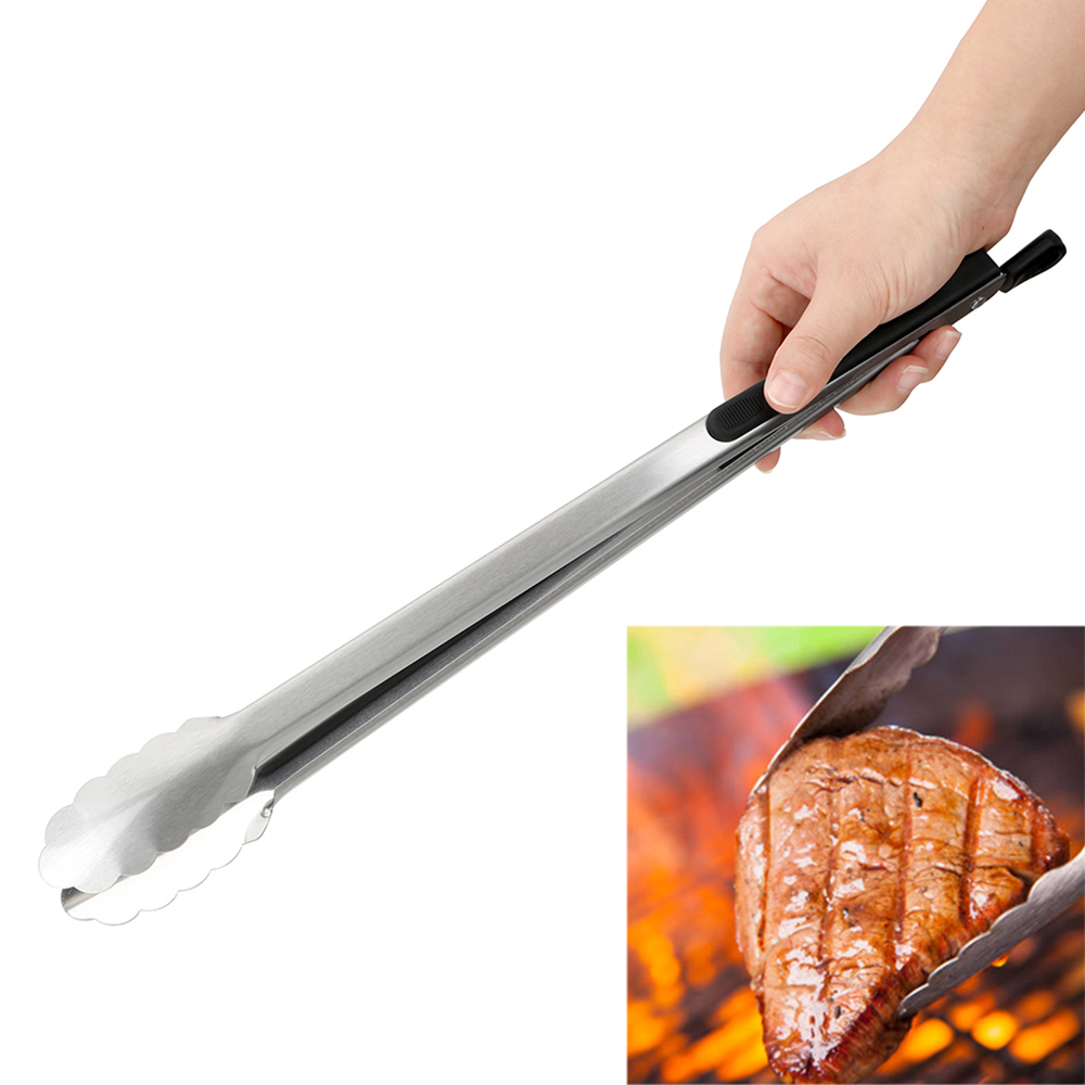 Description Picture 4 of itemHILIFE Grill Tools Stainless Steel Kitchen Tools Cooking Tools BBQ Tongs Salad Food  Clip Barbecue