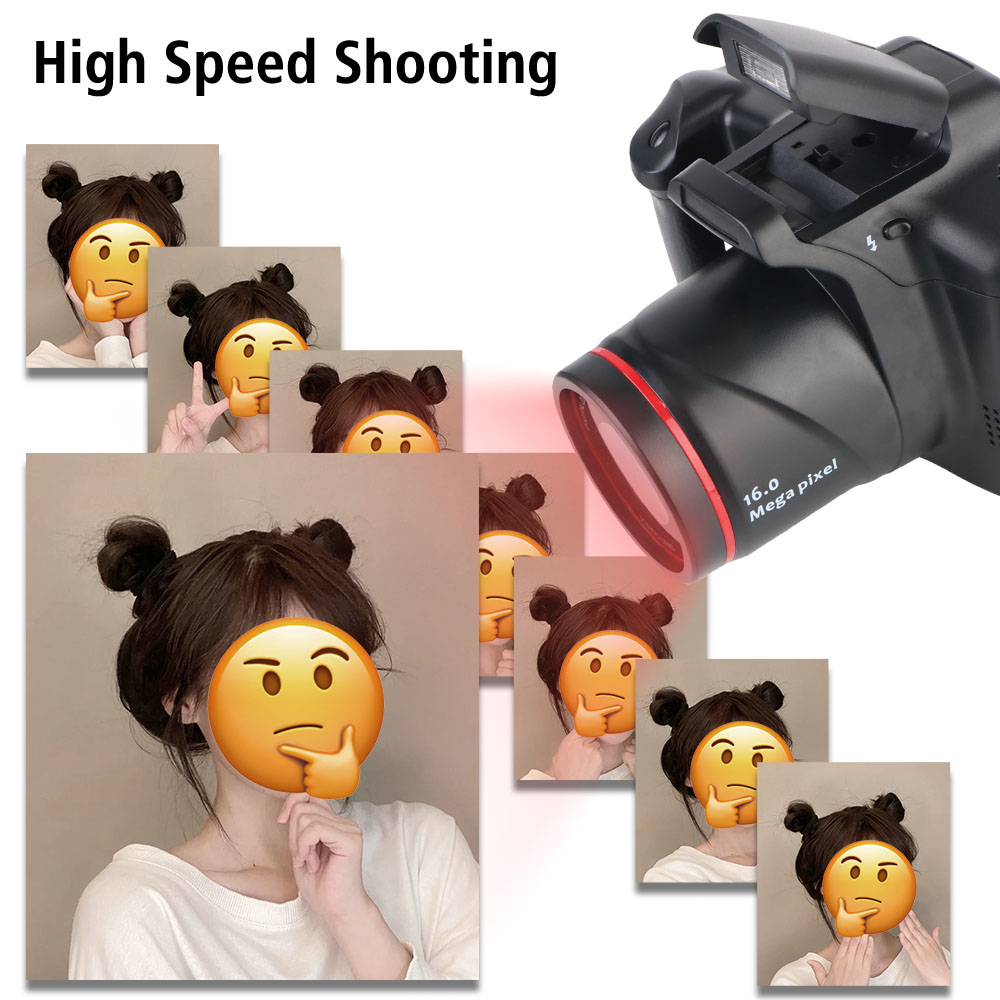 Description Picture 6 of itemDigital Zoom Lens SLR Camera 1080P HD USB 2.0 HD Videocam 16.0 Megapixels Sensor 140° Wide Angle 2.4" LCD Screen