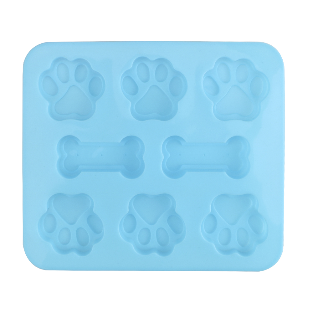 Stampi In Silicone Moules Silicone Friandises Chien - 4 Moules Antiadhésifs (pattes Et Os) - Sans BPA, Réutilisables Moules Friandises Chien