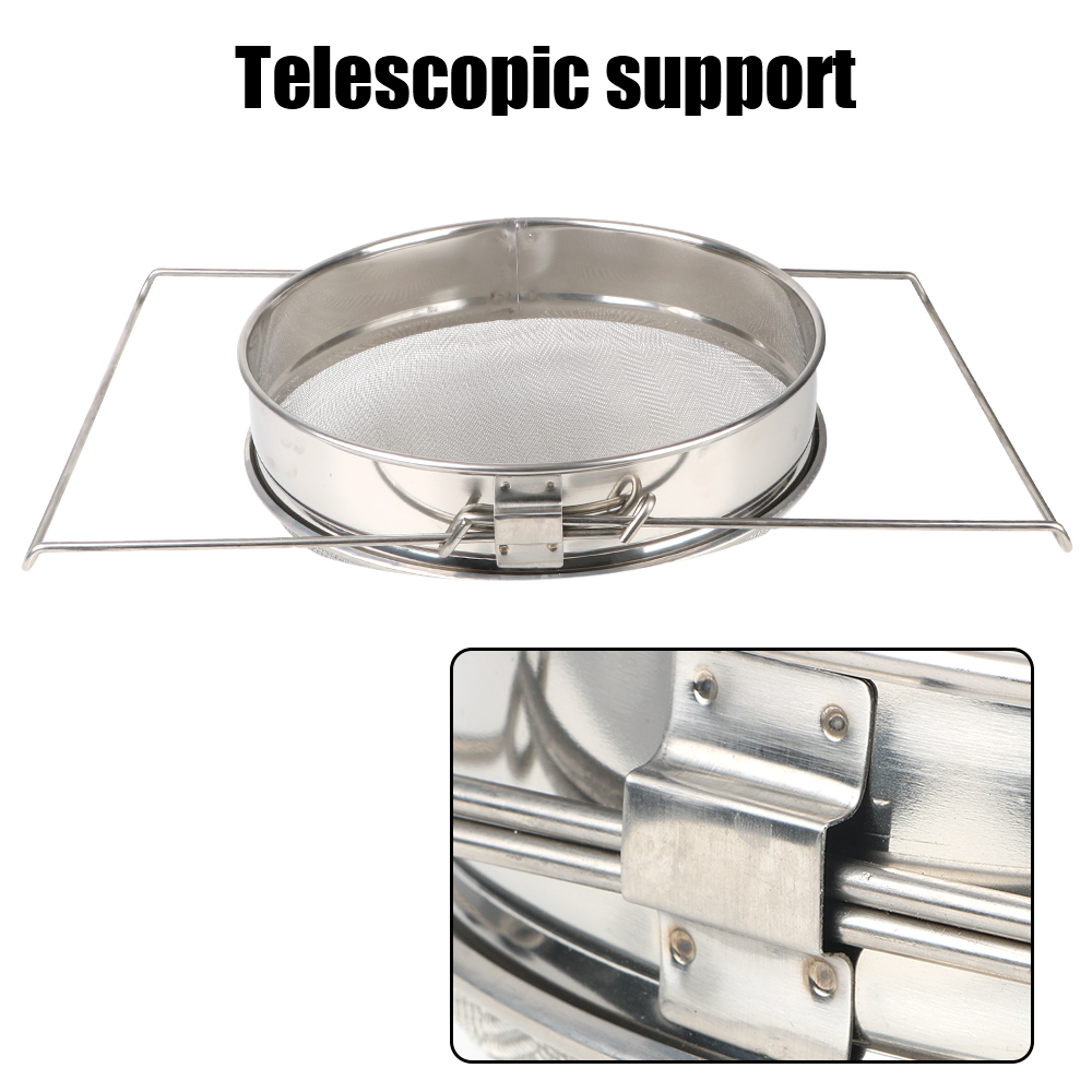 Description Picture 5 of itemNet Impurity Filter Double sieve strainer Beekeeping Honey filter For Beekeeping Special Tools Stainless Steel Garden Supplies