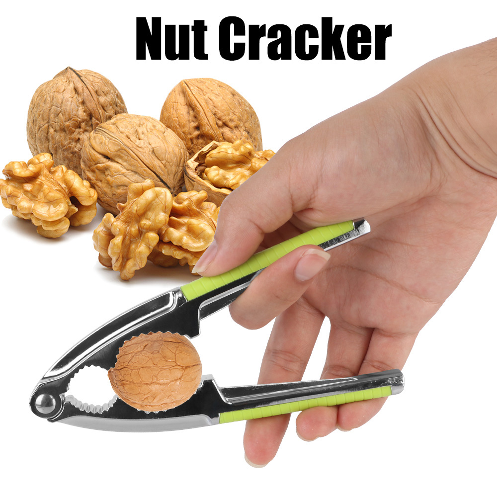 Description Picture 5 of itemQuick Walnut Cracker Nut Cracker Stainless Steel Nutcracker Pine Pecan Hazelnut Plier Multi-Function Nut Clip Kitchen Tools