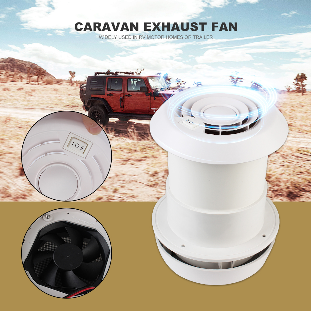 3000/4000RPM 12V Car Fan Silent/Strong Wind Air Vent Outlet Camper Accessories For RV Trailer Caravan Ventilation Exhaust Fans 3000/4000RPM 12V Car Fan Silent/Strong Wind Air Vent Outlet Camper Accessories For RV Trailer Caravan Ventilation Exhaust Fans