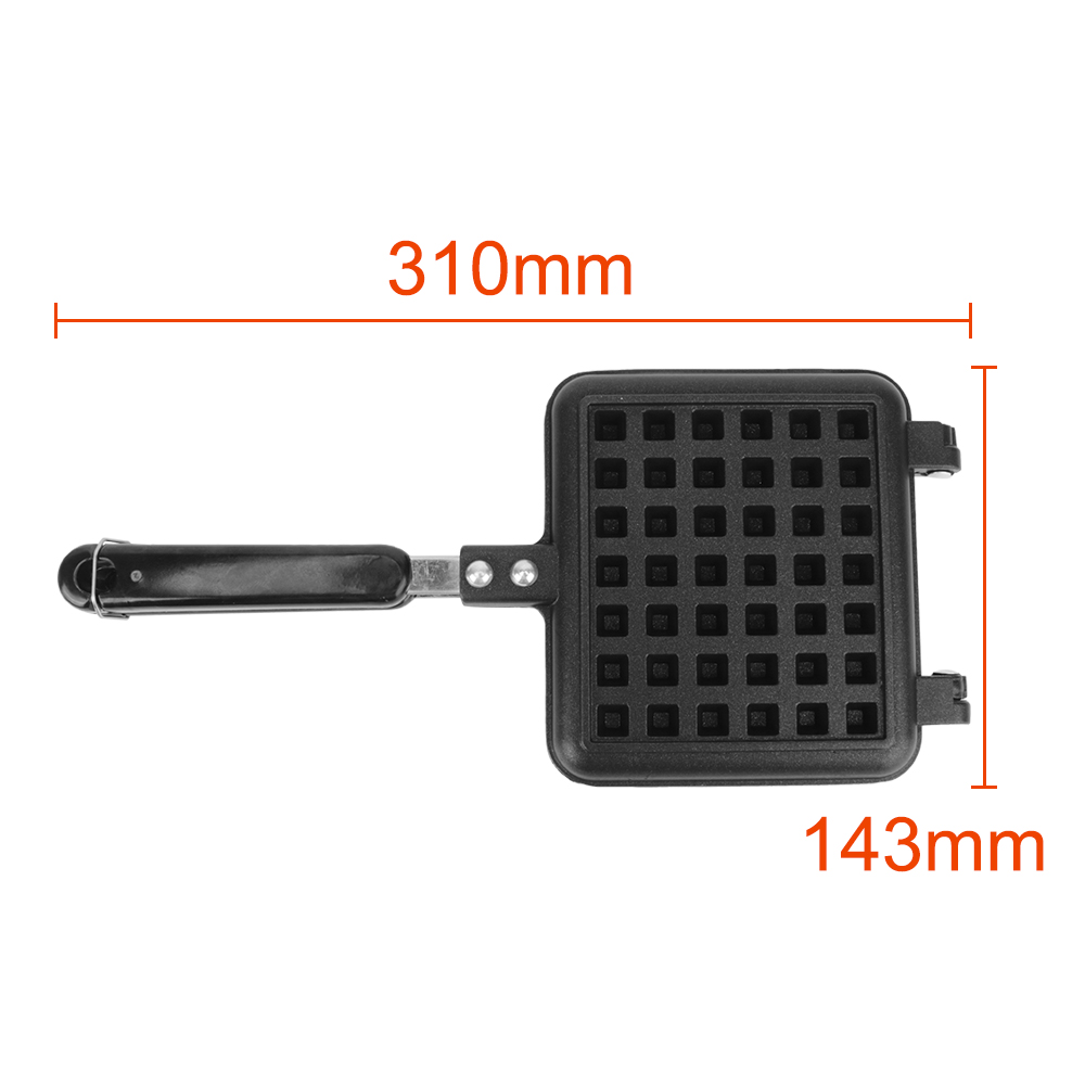 Poêle à Gaufres à Bulles 20cm - Pour Cuisinière Gaz - Revêtement Anti-Adhésif - Gaufrier Traditionnel
