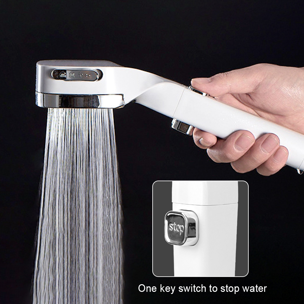 Description Picture 5 of itemHigh Pressure Shower Head Water Saving Shower Nozzle High Pressure With Switch Bathroom supplies 4 Modes Adjustable