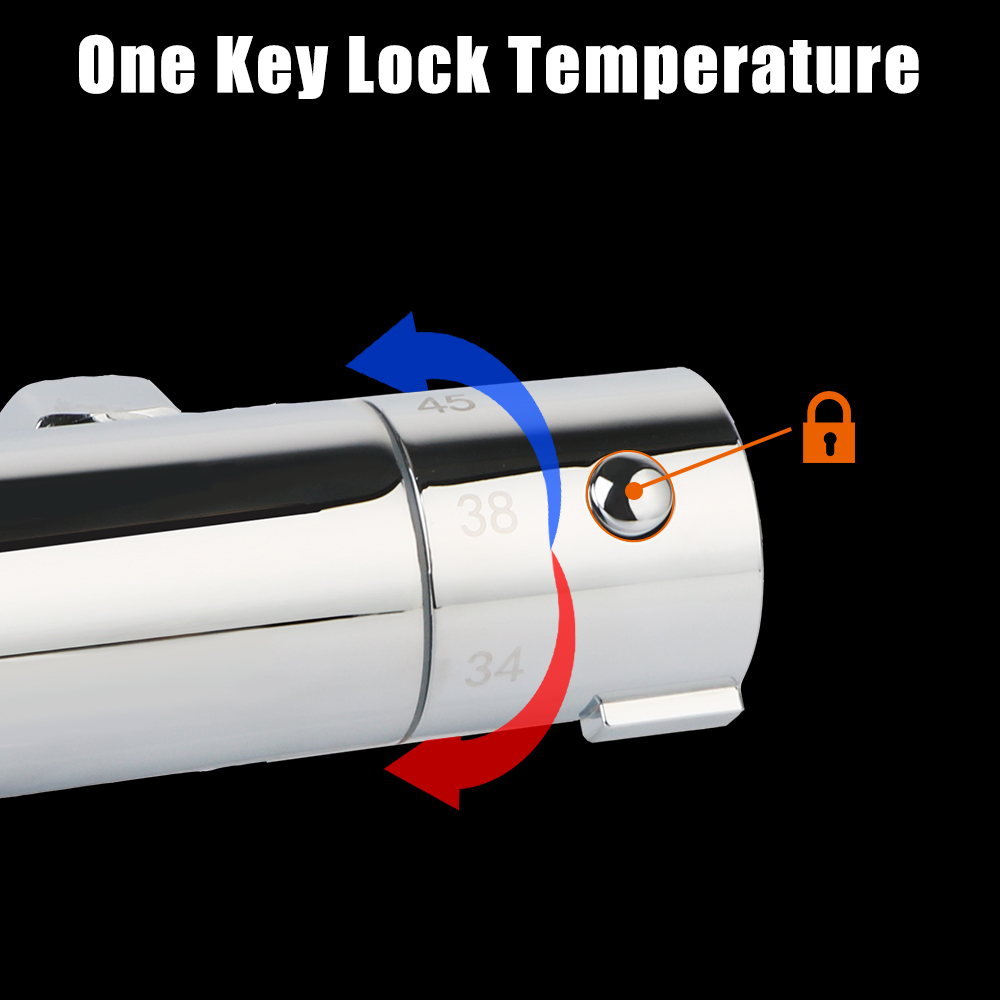 Description Picture 2 of itemInelligent Bathtub Mixer Valvola Termostatica New Arrival High Quality Shower Faucet Thermostatic Mixer Valve Bathroom