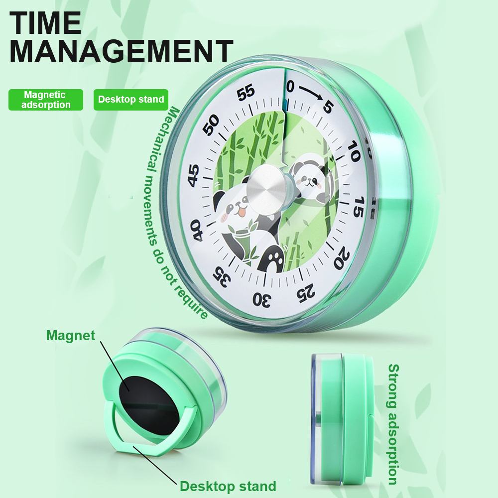Description Picture 5 of itemMechanical Portable Alarm Cooking Timer Kitchen Timer 60-Minutes Magnetic Clock Timer With Loud Alarm Visual Timer