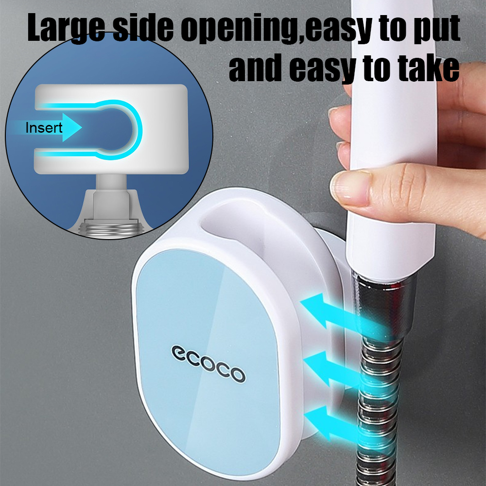 Description Picture 5 of itemUniversal No Drill Shower Stand Bathroom Accessory Wall-Mounted 360° Showerhead Bracket Adjustable Shower Head Holder With Stick