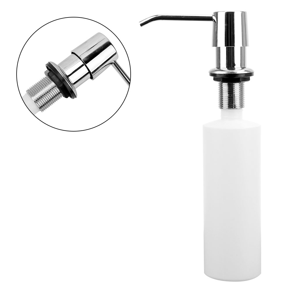 Description Picture 3 of itemFor Bathroom and Kitchen Built-in Lotion Pump Plastic Liquid Soap Bottle ABS Liquid Soap organizer Kitchen Sink Soap Dispenser
