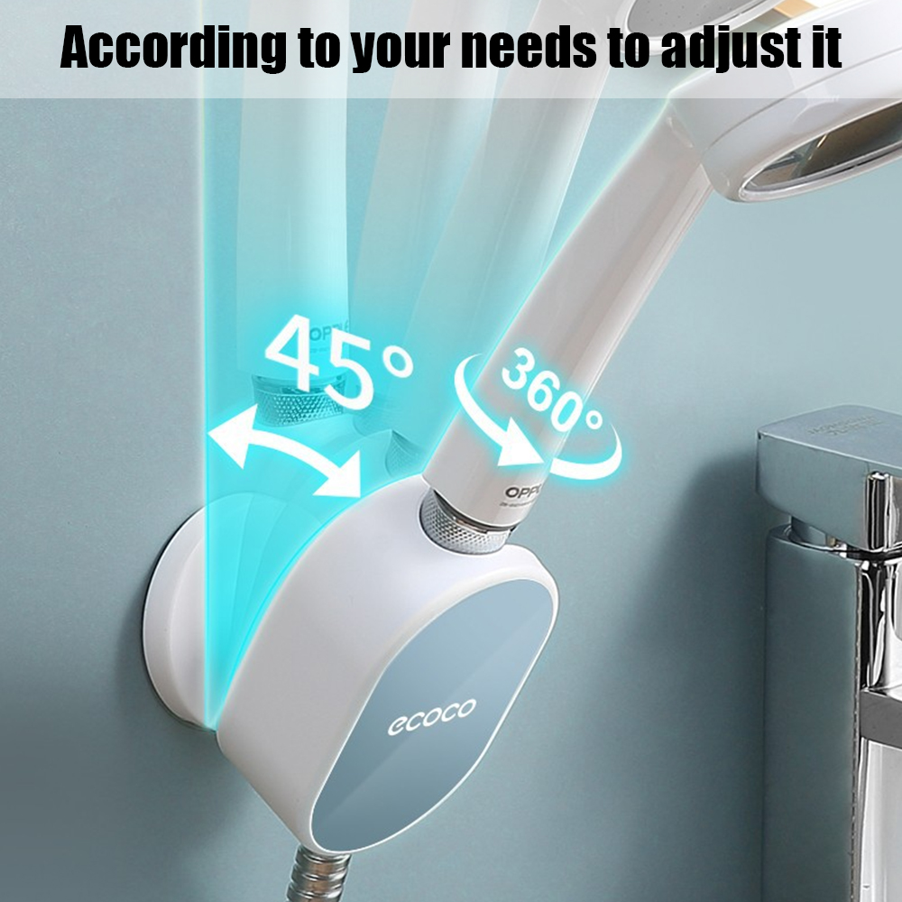 Description Picture 6 of item360° Universal No Drill Shower Stand Adjustable Shower Head Holder Bathroom Accessory Showerhead Bracket Wall-Mounted