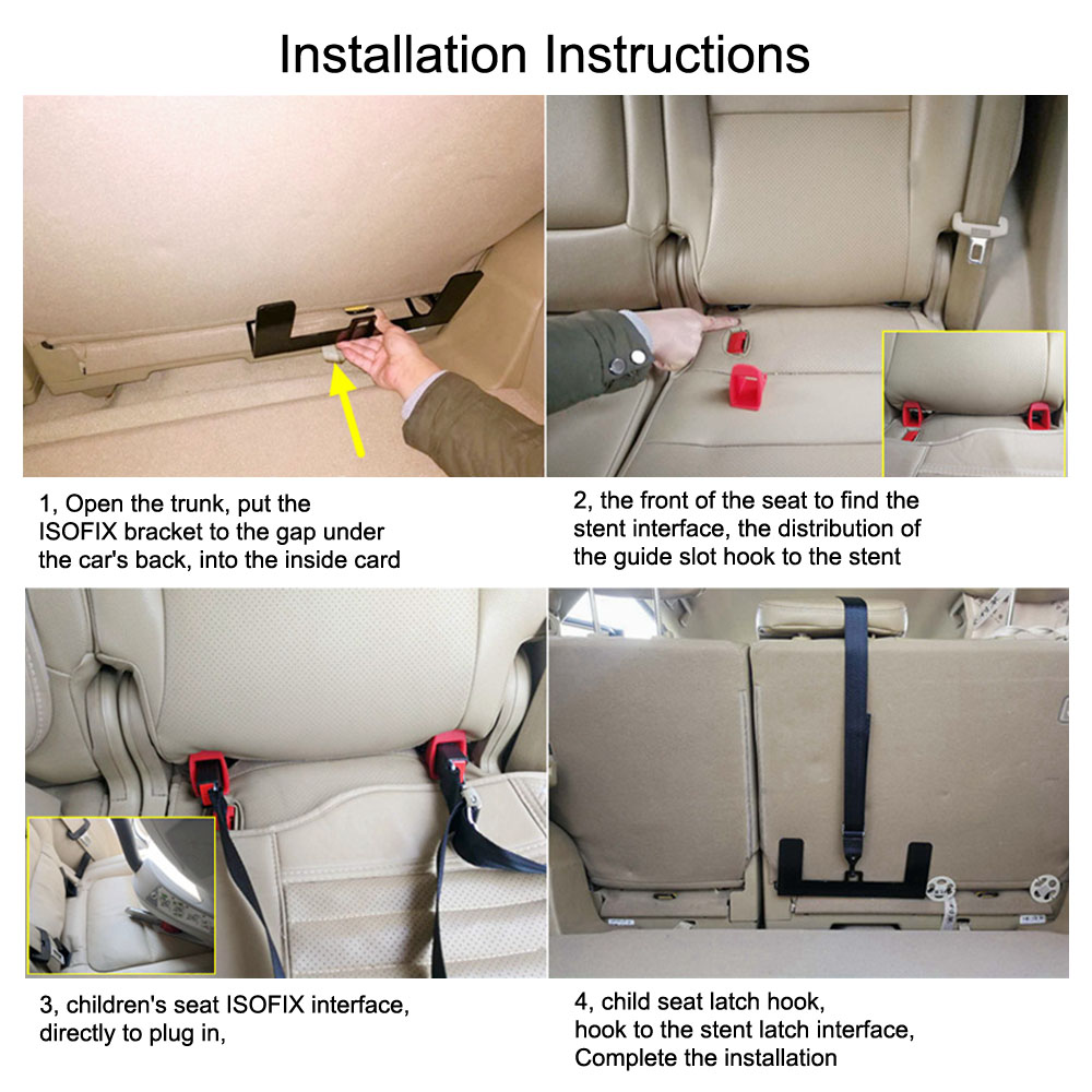 チャイルドシートisofix後付けアンカー 2点式シートベルト車にも