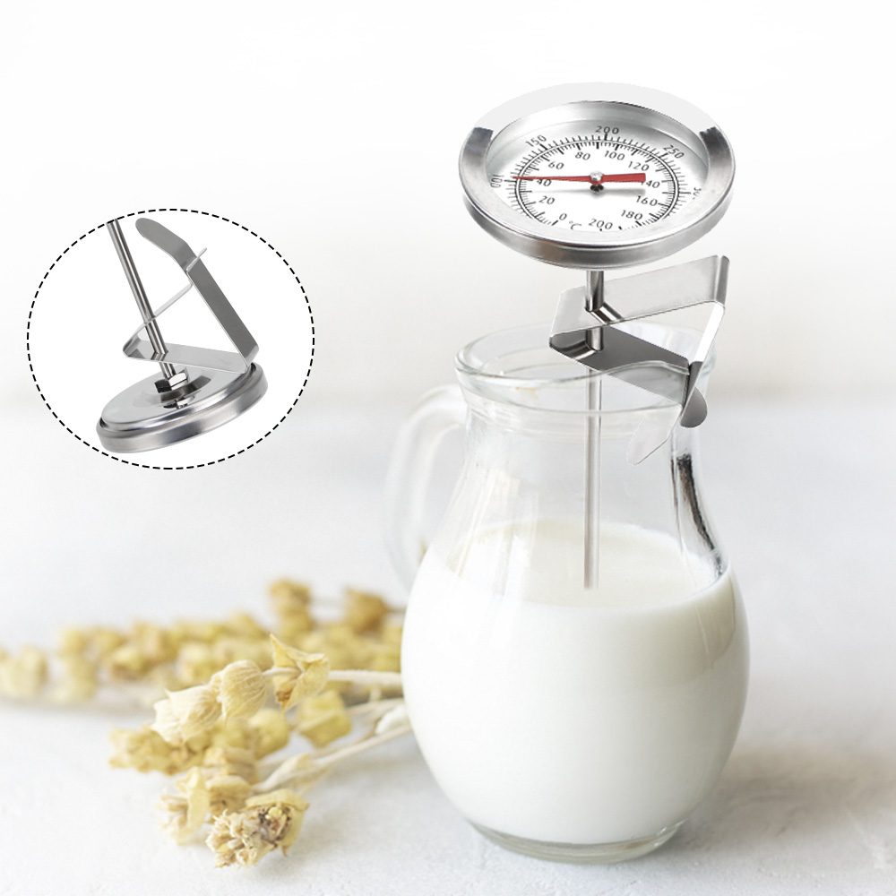 Milk Coffee Food Meat Gauge Probe Thermometer 0~200℃ Cooking Temperature  Meter Stainless Steel Kitchen Tools - AliExpress