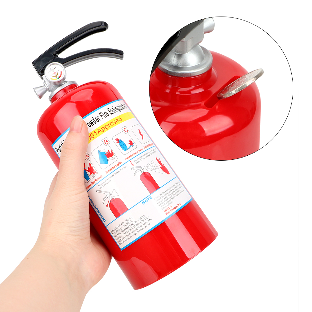 Description Picture 5 of itemPlastic Fire Extinguisher Money Boxes Birthday Gift for Kids Creative Coin Piggy Banks Money Saving Box