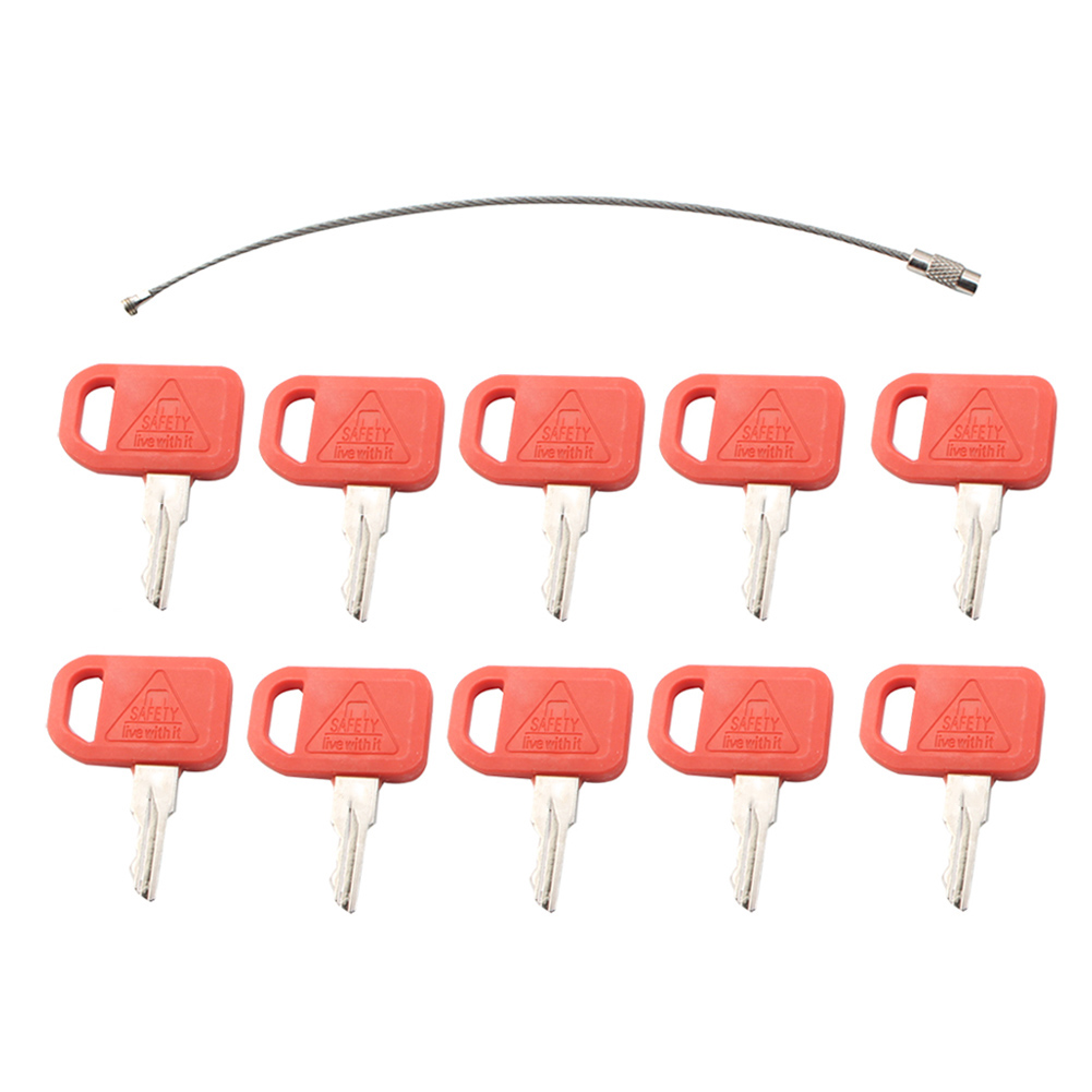 10x Keys For John Deere Skid-Steer Loader 260 280 CT332 323D Skid