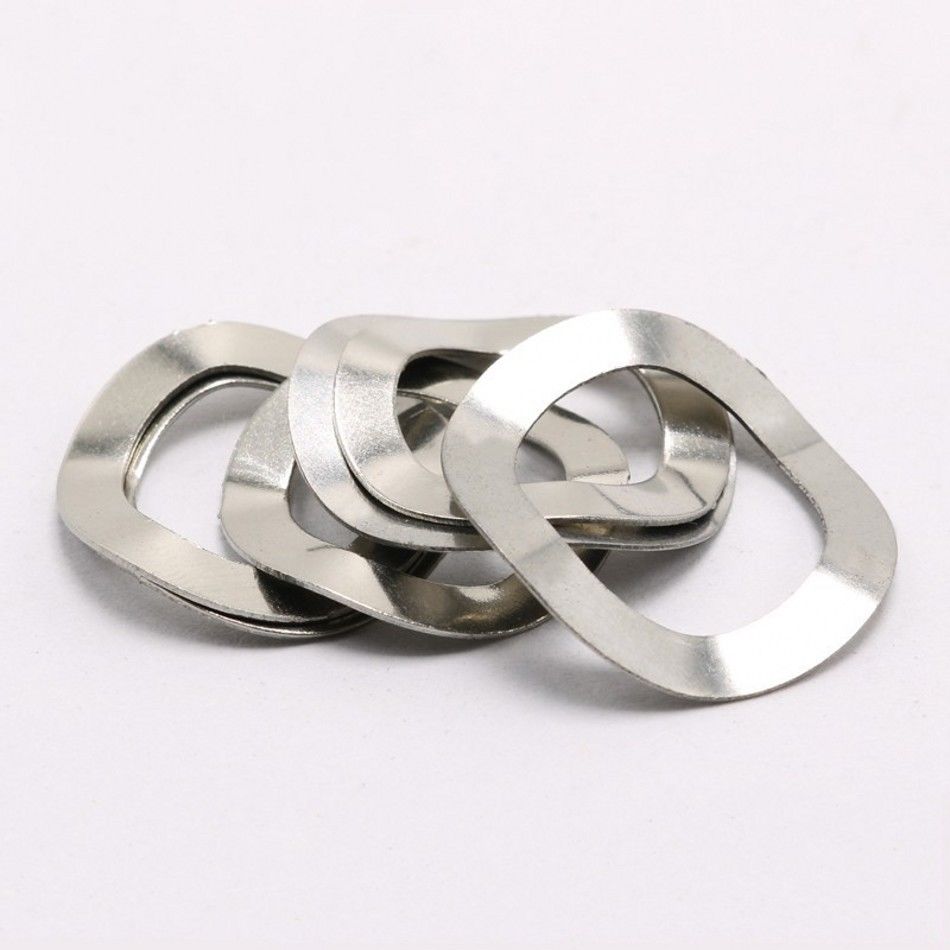 20X M4M40 Various Spring Wave Washer Stainless / Black Carbon Steel