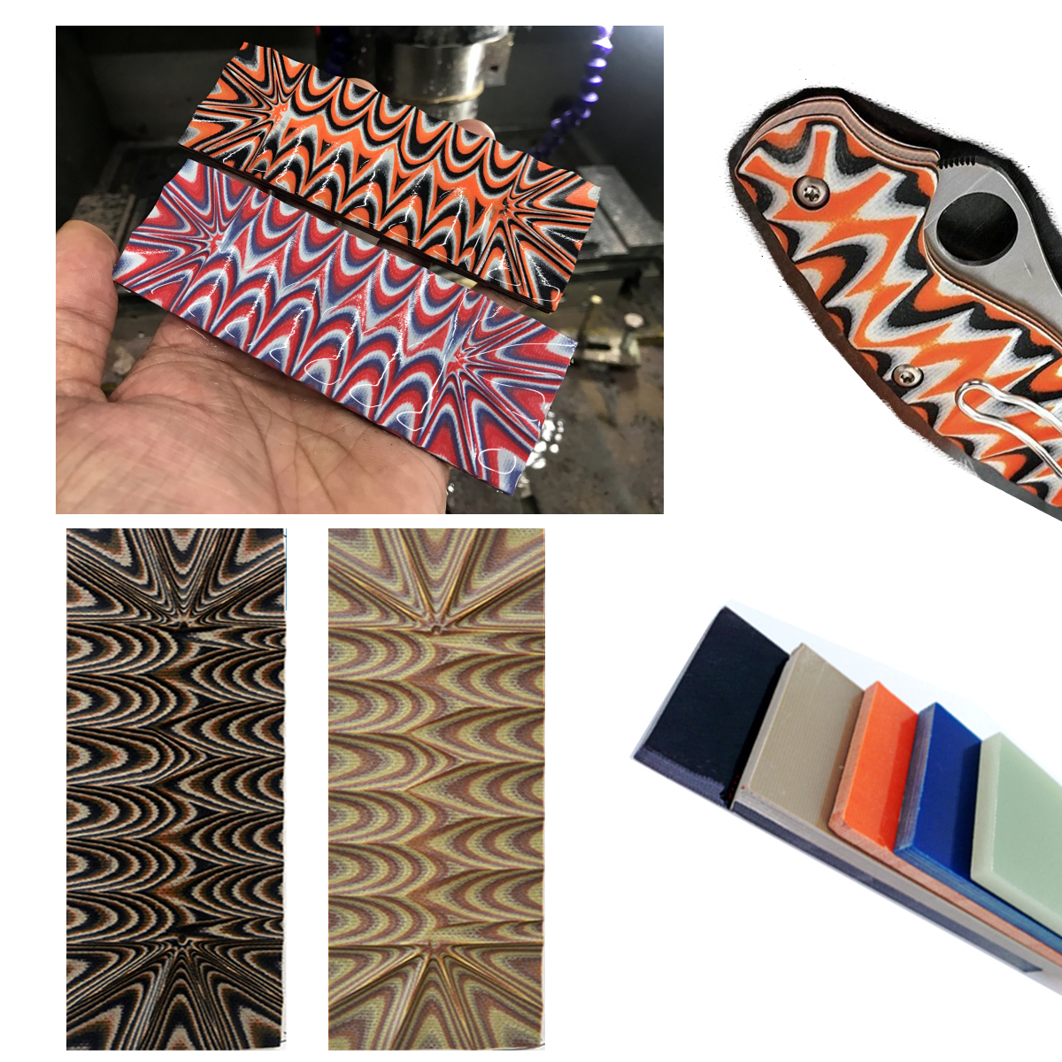 G10 Knife Handle Material Scale Knife Slabs Fr Wood Working Bush Blade