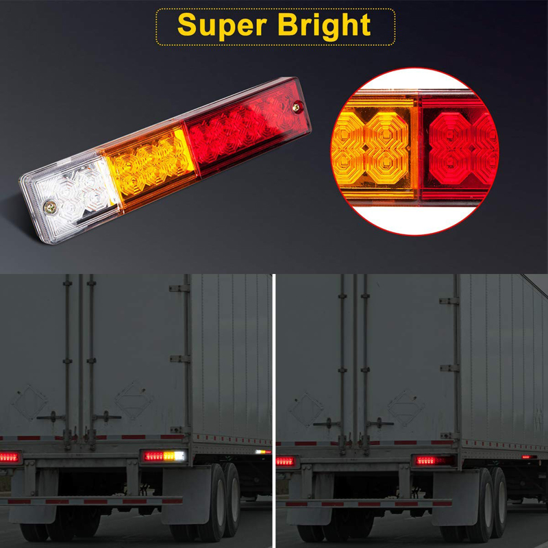 12V 20LED LED Trailer Tail Brake Light kit, Stop Turn Tail, Utility, RV