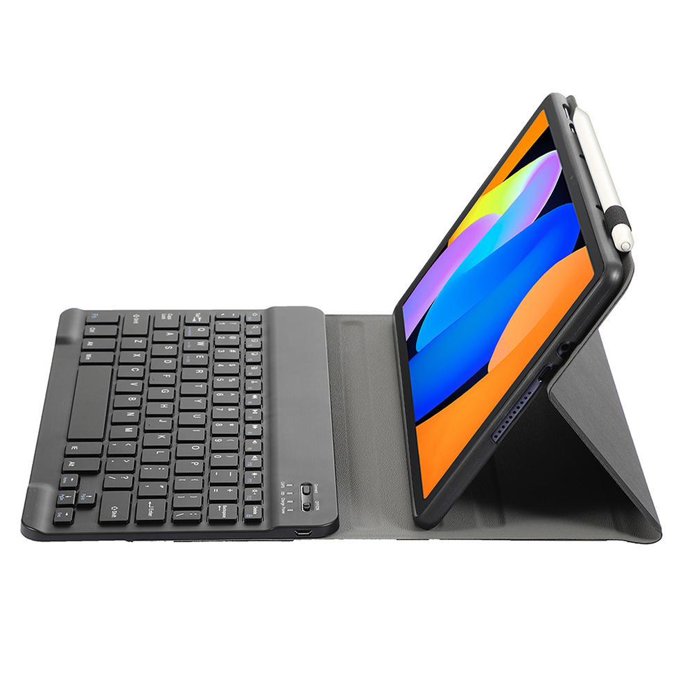 Toetsenbordhoes voor Lenovo Tab P12 Pro 12.7 (2025), Magnetisch Afneembaar Draadloos Achtergrondverlichting Toetsenbord met Bluetooth Muis,Blauw