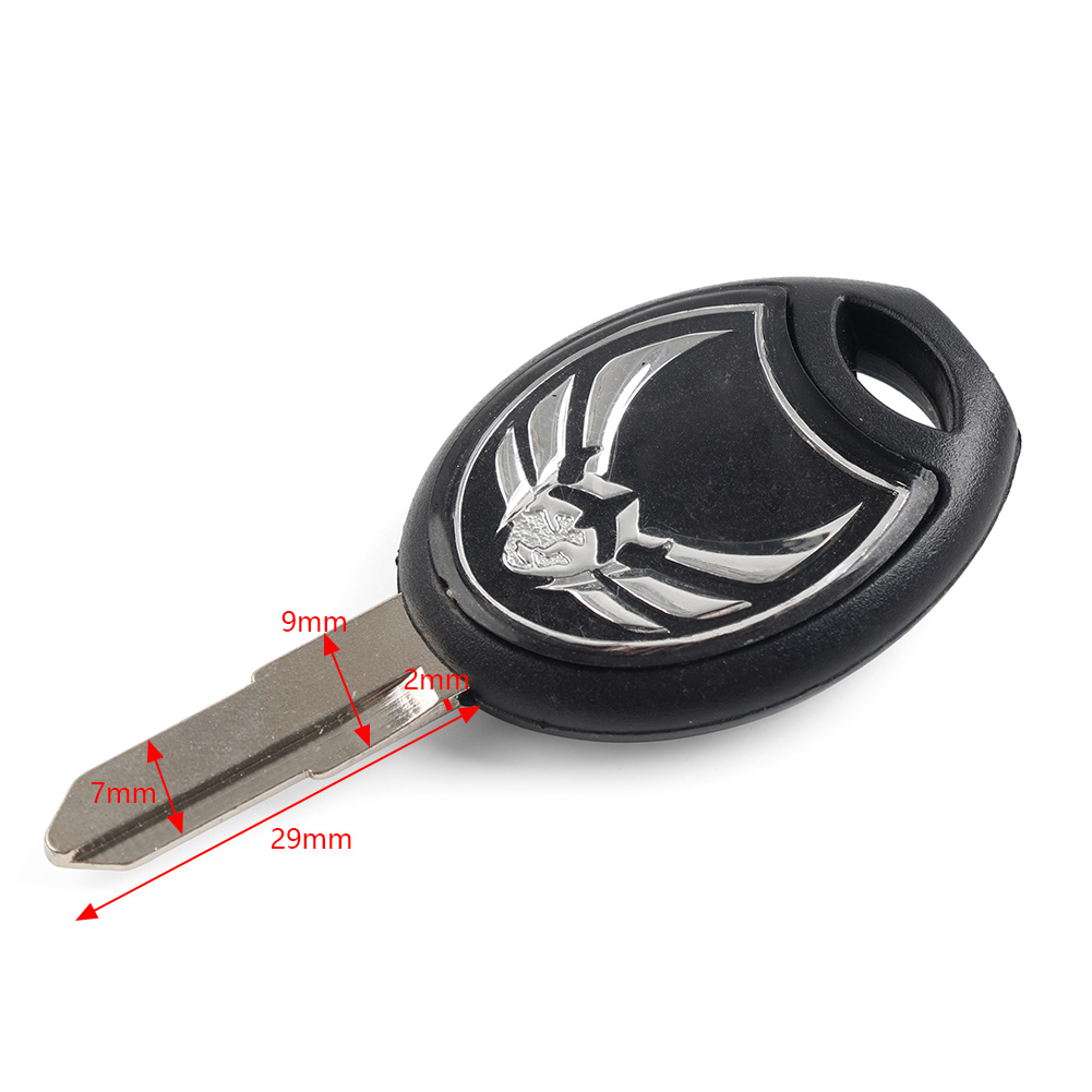 1pc Black Uncut Blade Blank Key For Honda NRX 1800 Valkyrie Rune