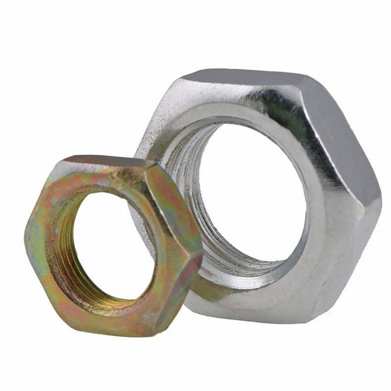 small pitch nut fine teeth hex Thin/Half/Lock Nuts zinc M7 M8 M9 M10