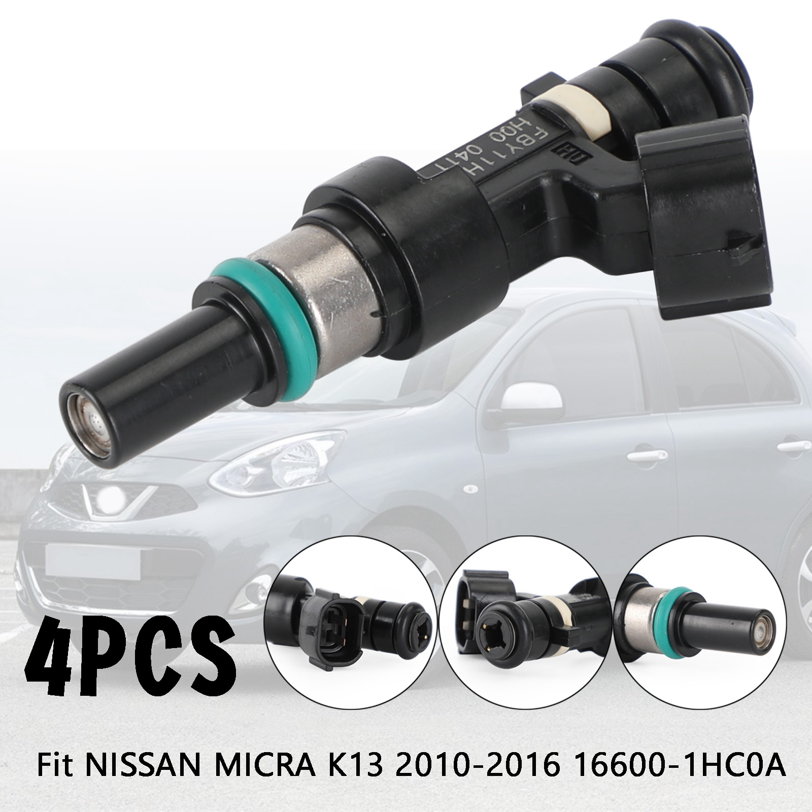 4x Fuel Injectors FBY11H0 / FBY1010 For Nissan Micra K13 2010-2016 – Direct Fit 16600-1HC0A