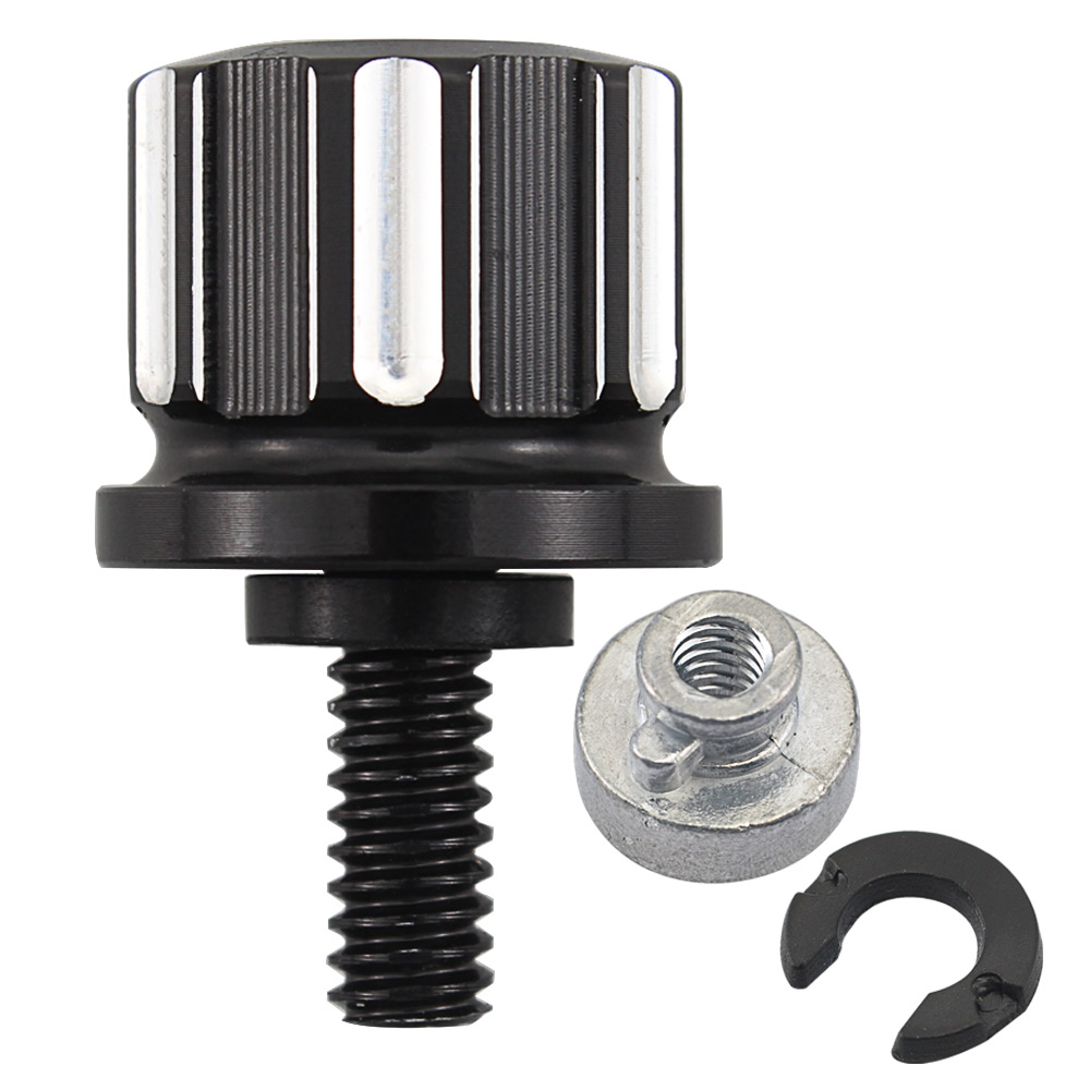 Aluminum Black Rear Seat Bolt Nut Kits For Harley Davidson Softail Dyna