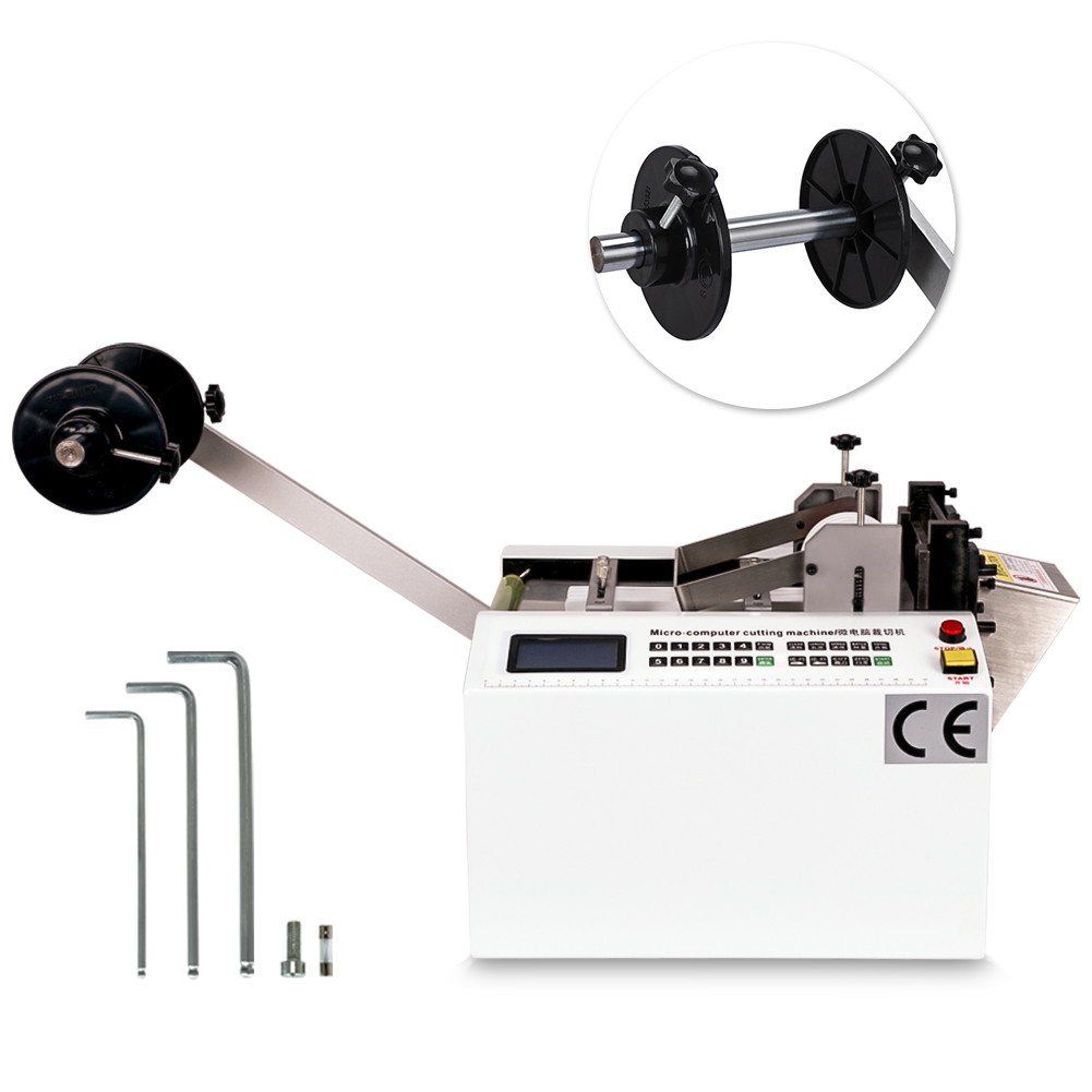 Automatic Heatshrink Tube Cutting Machine Cable Pipe Cutter 110V 350W