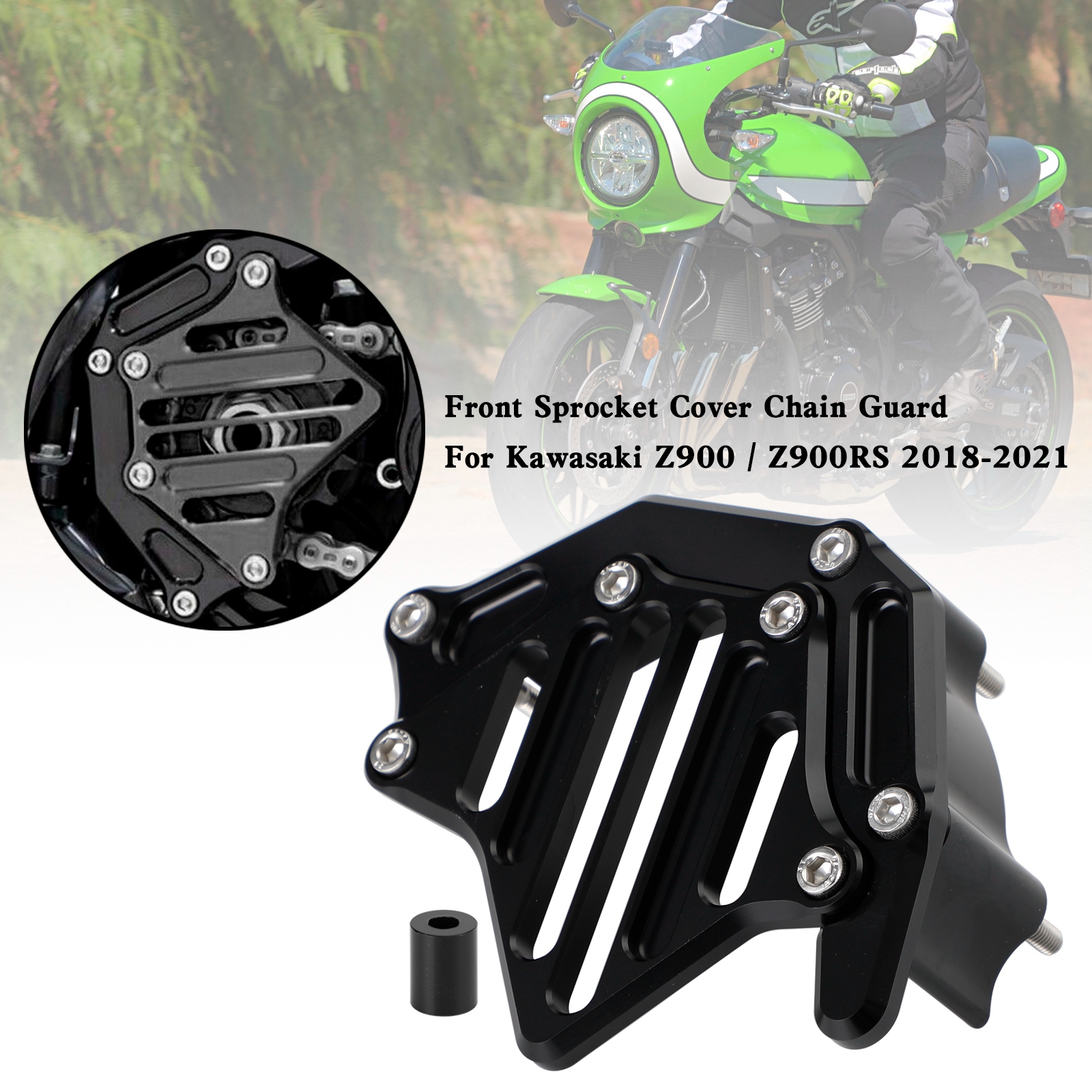 Front Sprocket Cover Chain Guard For Kawasaki Z900 Z900RS 2018
