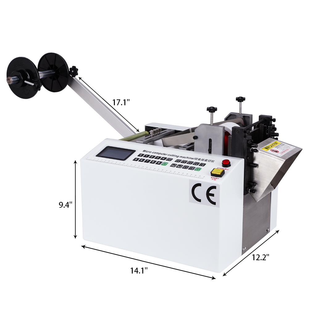 Automatic Heatshrink Tube Cutting Machine Cable Pipe Cutter 110V 350W