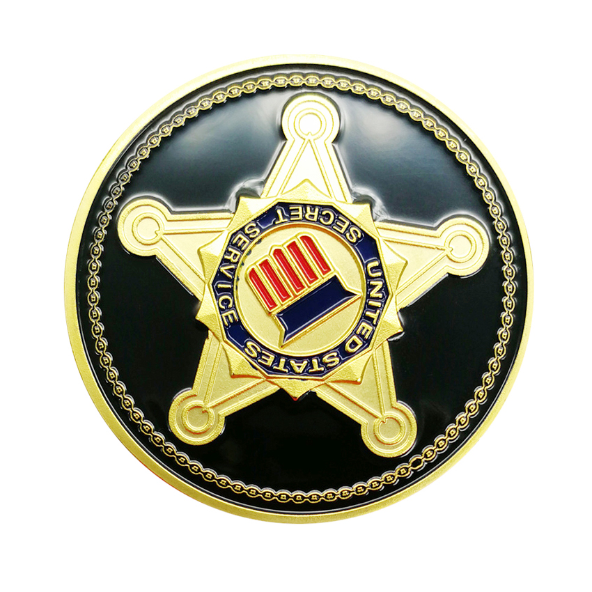 United States Secret Service Gold Coin USSS Seal Of The US President Challenge