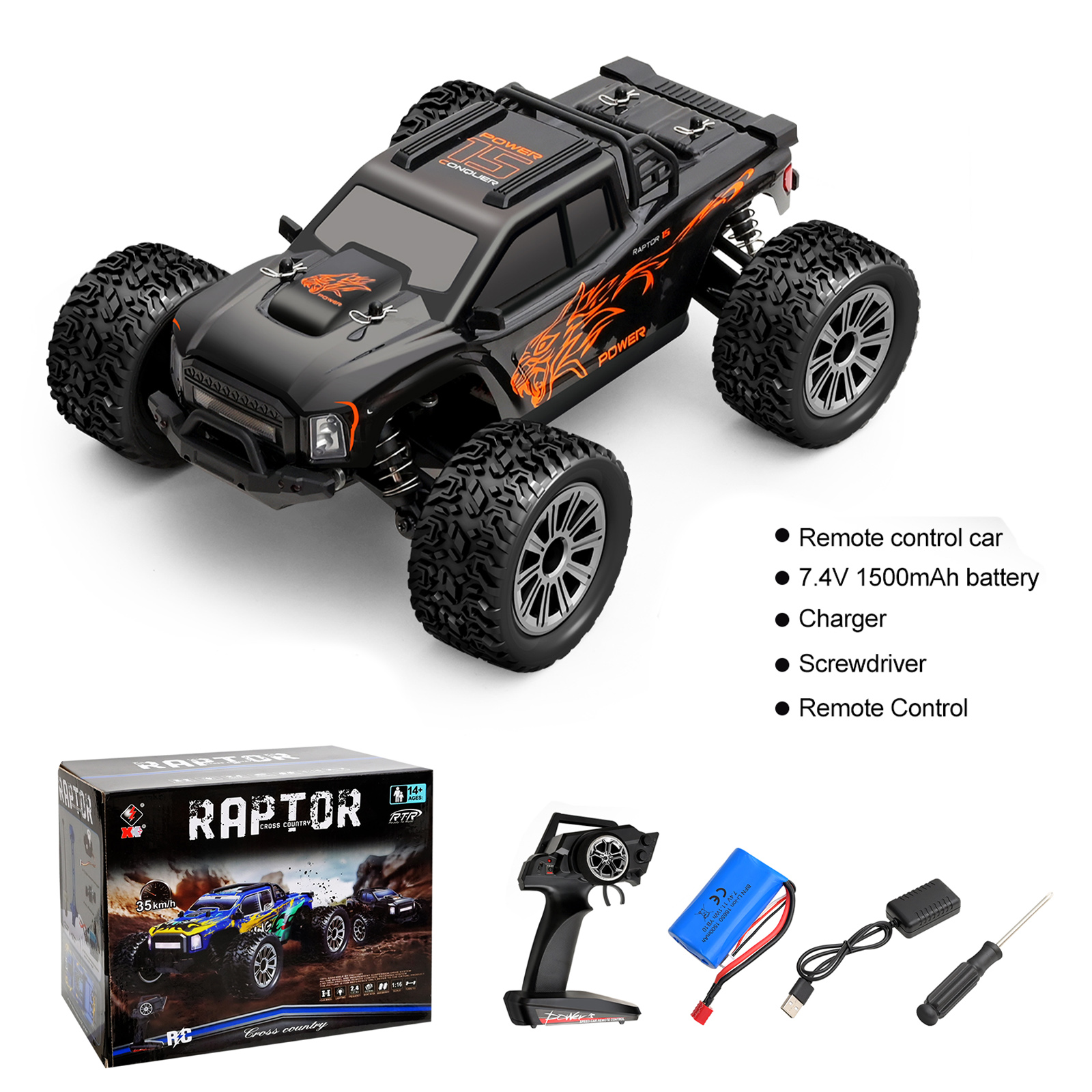 🎄Wltoys 1:16 RC electric four-wheel drive large legged off-road