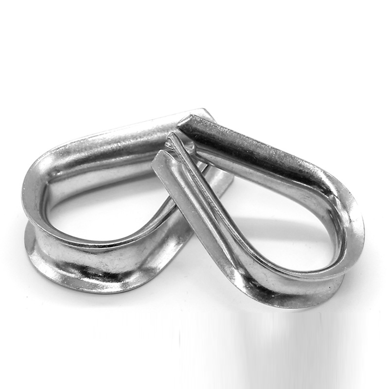 Thimble Wire Rope Grip Clamp Eyes Stainless Steel 2/3/4/5/6/8/10/12