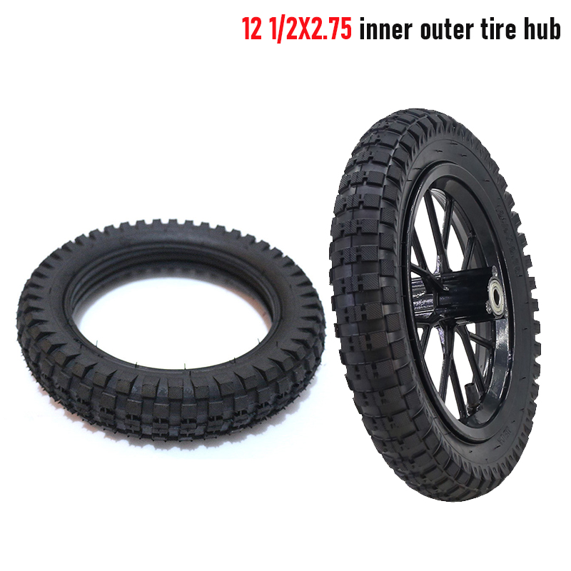Description Picture 2 of item12 inch high-quality mini motorcycle inflatable tire inner tube wheel rim 12 1/2x2.75 suitable for small vehicle parts